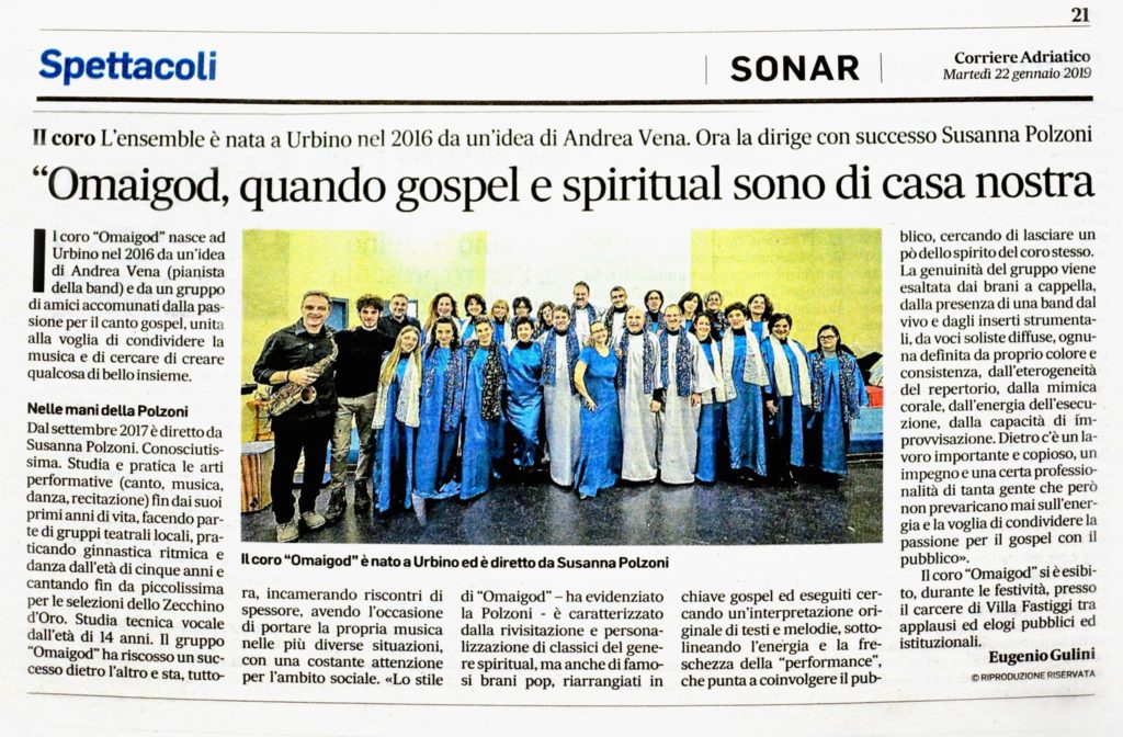 articolo-gospel-omaigod-Susanna-Polzoni-direttrice-conductor